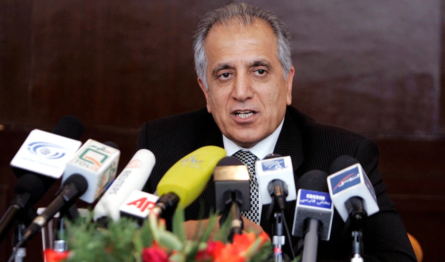 US special peace envoy Zalmay Khalilzad during a news conference in Kabul. (AP/files)