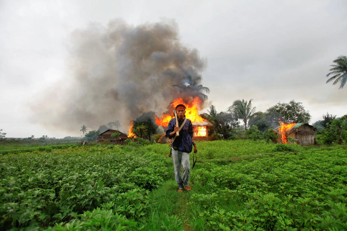 Myanmar forces conduct ‘clearance operations’ after two killed in Rakhine state