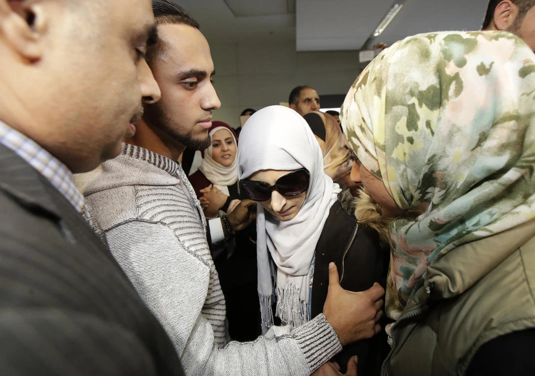 Swileh is the Yemeni mother who won her fight for a waiver from the Trump administration's travel ban that would allow her to go to California to see her dying 2-year-old son. (AP)