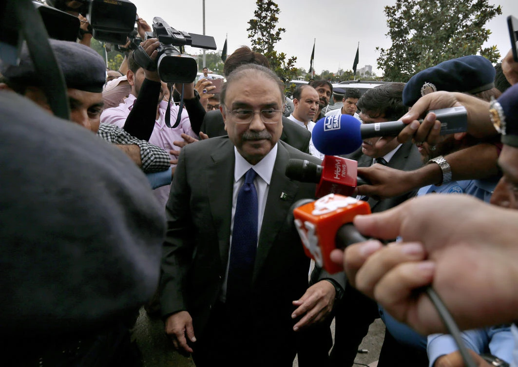 A Pakistani court has extended temporary bail for Zardari and his sister in a multimillion-dollar money laundering case amid increasing political turmoil. (AP)