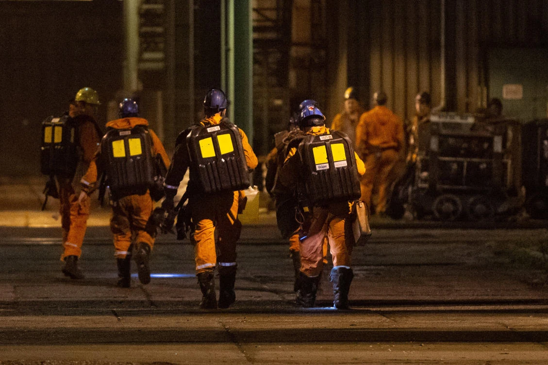 Rescue personnel prepare to search for missing miners after a methane explosion at the CSM hard coal mine in Karvina, Czech Republic, December 20, 2018. (Reuters)