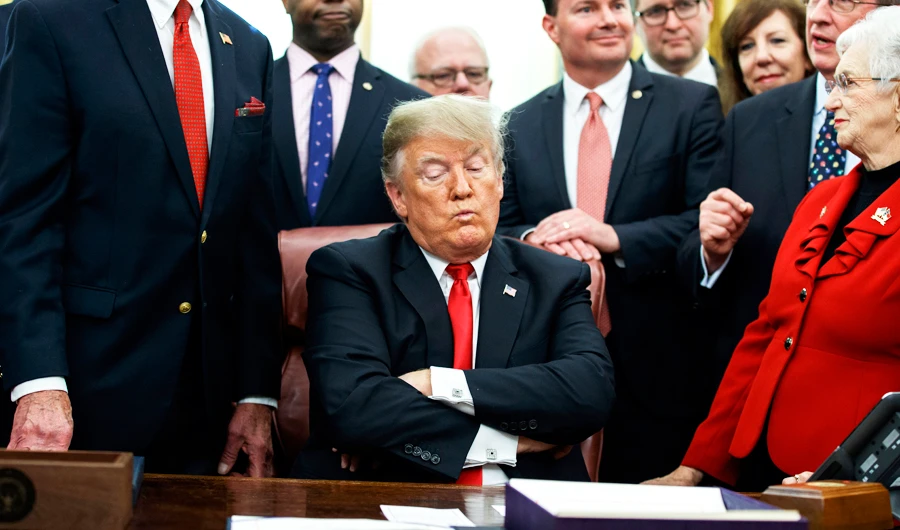 Parts of the US government will shut down after lawmakers could not agree on funding a wall at the Mexican border that the president wants. (AP)