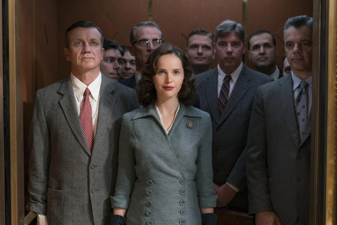Felicity Jones portrays Ruth Bader Ginsburg in the movie “On the Basis of Sex.” (AP)
