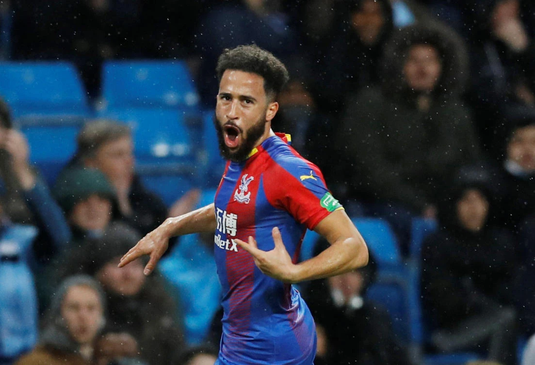 Crystal Palace put three goals past defending champions Manchester City, including a stunning strike by Andros Townsend. (Reuters)