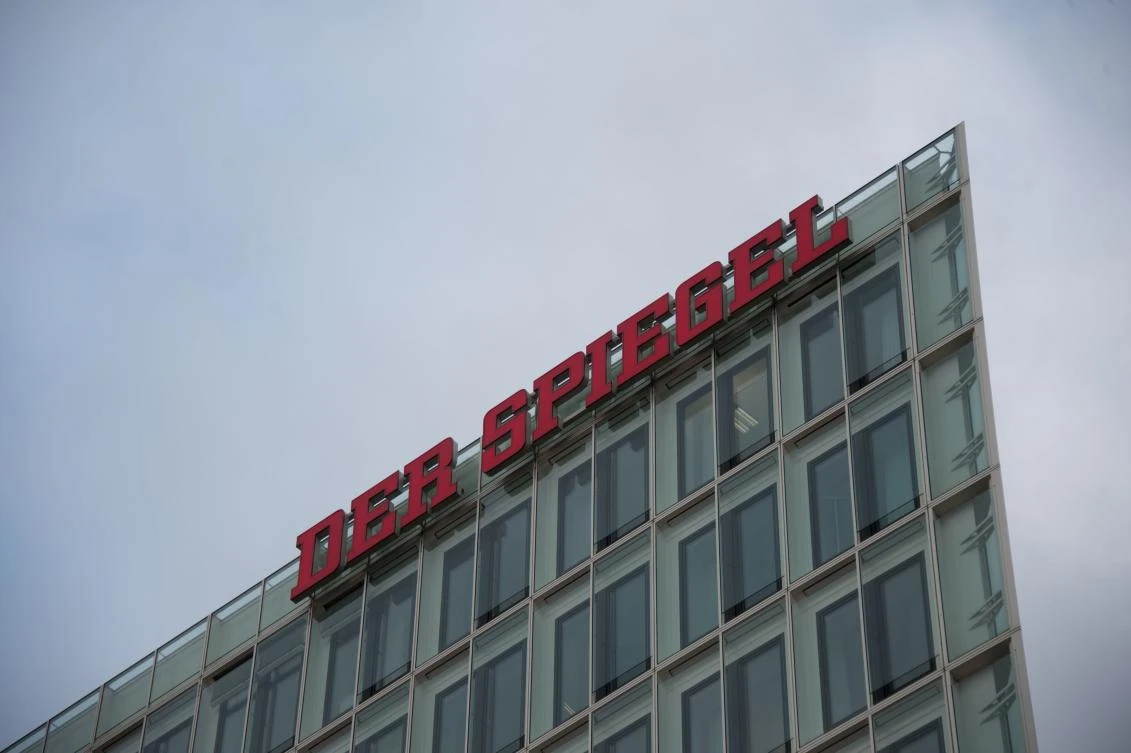 (FILES) In this file photo taken on November 29, 2012, the head office of German publishing house "Der Spiegel" is pictured in Hamburg, northern Germany. (AFP)