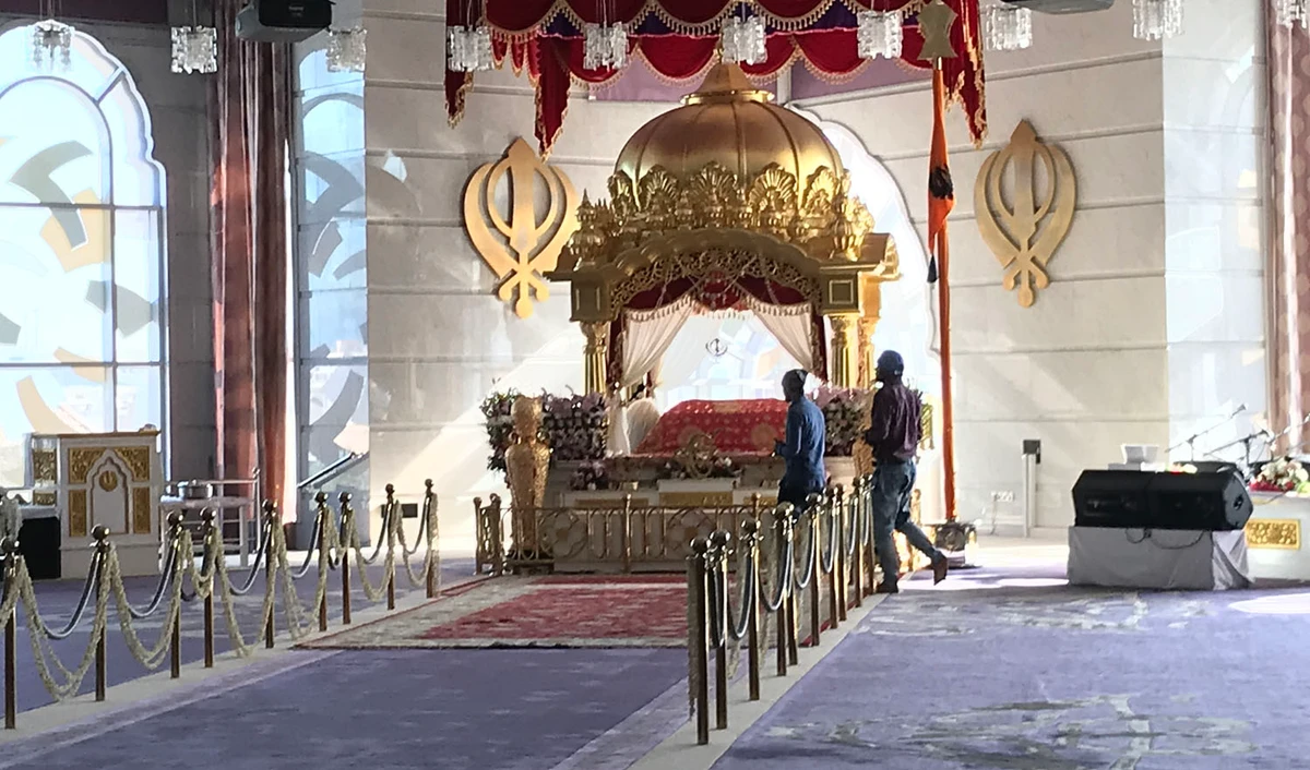 “To add to the joy and sense of wellbeing, Sheikh Mohammed bin Rashid Al-Maktoum, vice president and prime minister of the UAE, bestowed a piece of land free of charge for the Sikhs to build their temple,” says Surender Singh Kandhari. (Photo courtesy: Gurudwara)