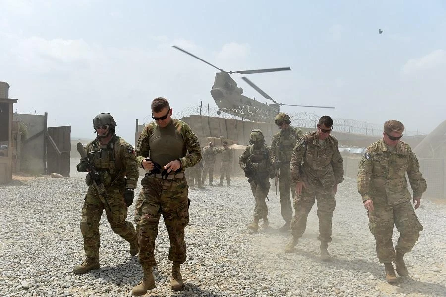 US troops make up the bulk of the Resolute Support mission to train and advise local forces fighting the Taliban and the Daesh group. (File/AFP)