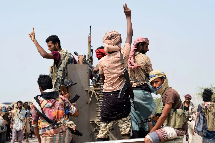 Yemeni pro-government forces continue to battle for control of the city overtaken by Houthi rebels (File/AFP)
