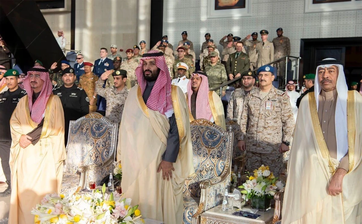 Saudi Arabia’s Crown Prince Mohammad bin Salman attended the graduation of the 95th batch of student cadets from the King Faisal Air Academy. (SPA)