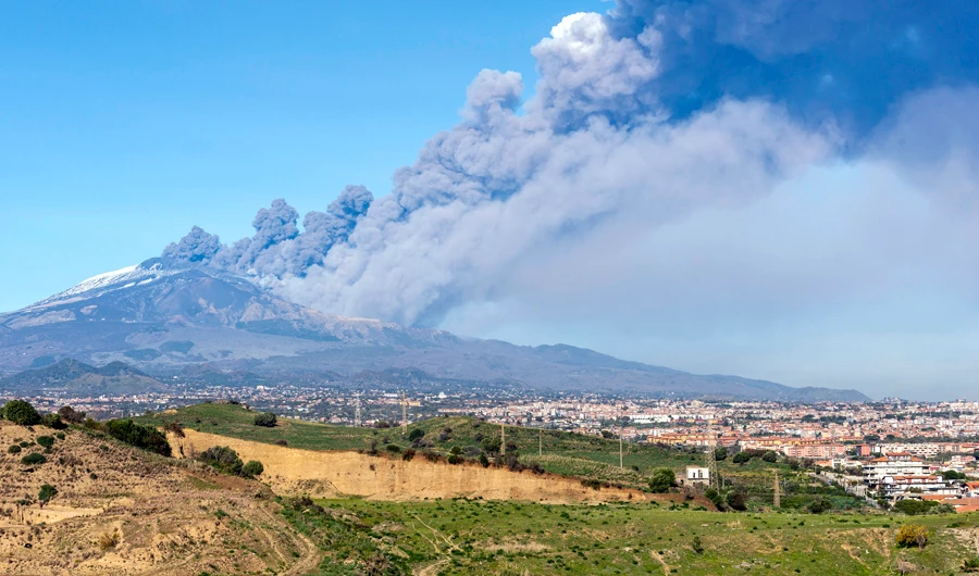 Sicilian airport reopens amid Mount Etna's latest eruption