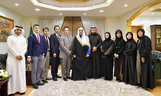 The delegation, led by Prof. Hiroshi Nawata, discussed a number of issues related to cooperation among cultures and civilizations with the MWL chief. (SPA)