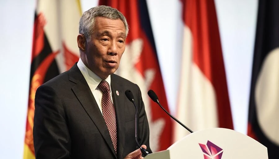 Prime Minister Lee Hsien Loong sued the blogger for linking him to a corruption scandal through a Facebook post. (File/AFP)