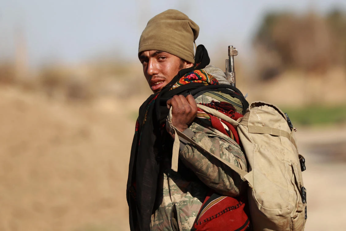 The Syrian Democratic Forces secured Hajjin, the largest settlement in what is the last pocket of territory controlled by Daesh, the Syrian Observatory for Human Rights said. (AFP)