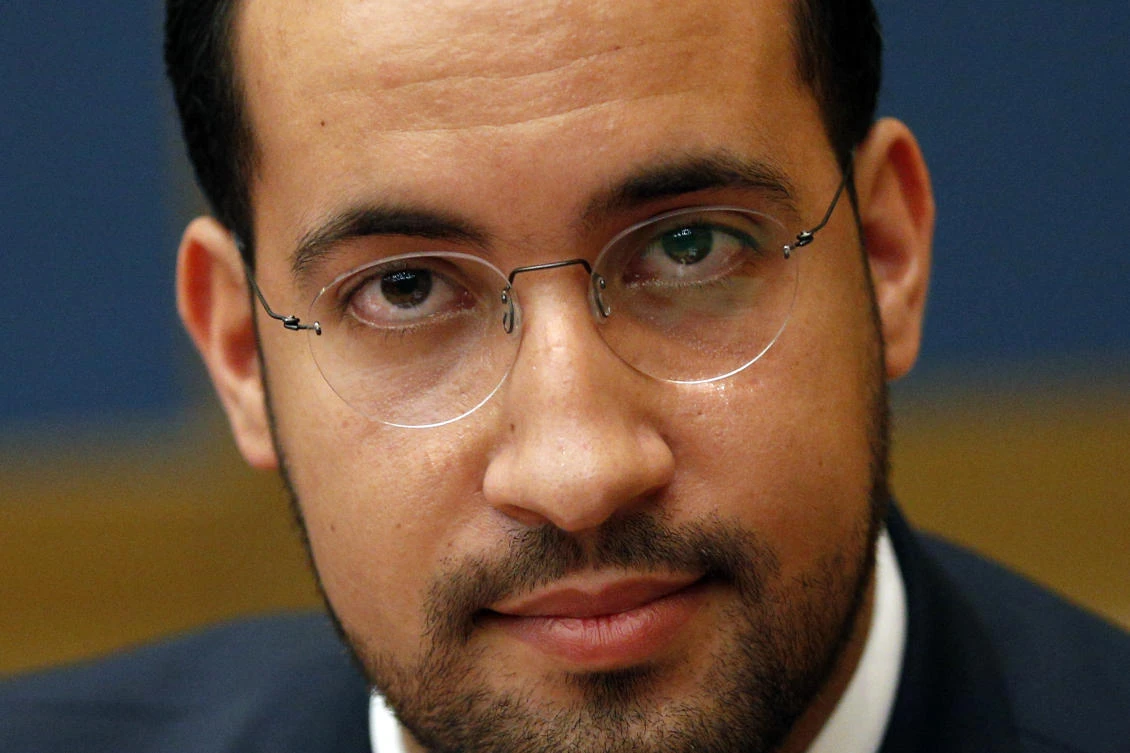 Former President Macron's security aide Alexandre Benalla appears before the French Senate Laws Commission prior to his hearing, in Paris, France. (File/AP)