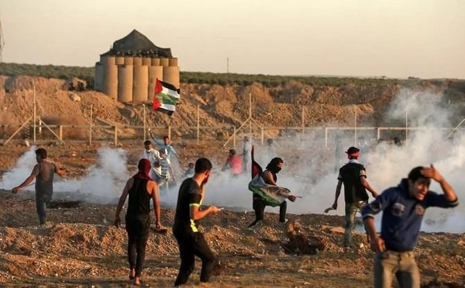 Israeli forces shot and killed a Palestinian man during the latest of weekly protests along the border with Israel on Friday. (AFP/File Photo)