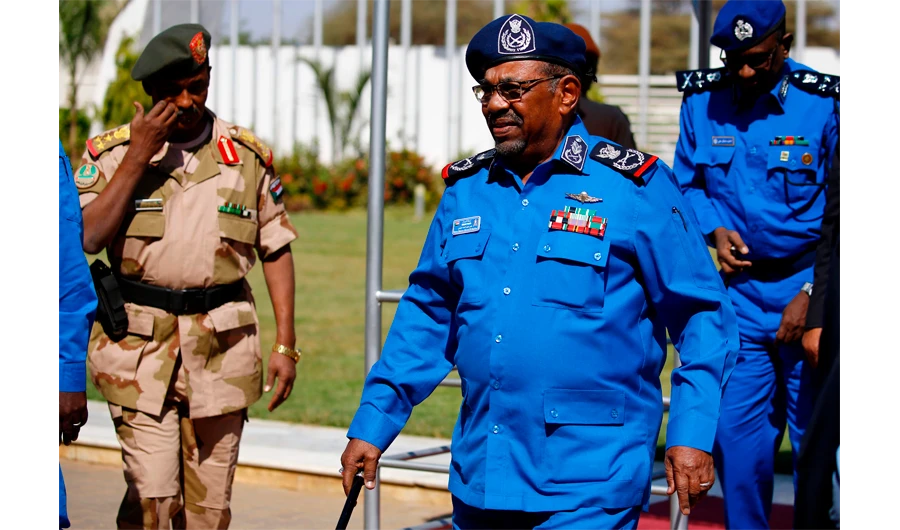 Bashir met top police officers in Khartoum and instructed them to refrain from using excessive force against demonstrators. (AFP)