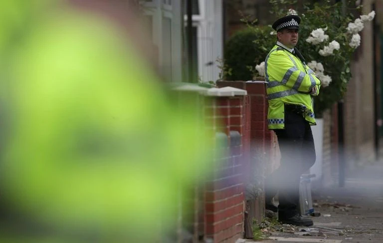 Police said the mass arrest was necessary because the suspects refused to cooperate with police following a man’s stabbing in west London. (AFP)