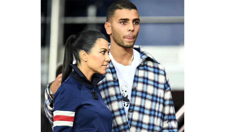 Kourtney Kardashian and Younes Bendjima in Paris. (File/AFP)