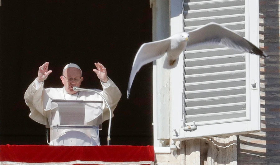 The New Year’s address followed a turbulent 2018 for the pope. (AP)