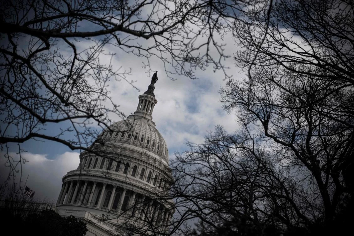 In this file photo taken on December 24, 2018 the US Capitol is seen in Washington DC. President Donald Trump on January 1, 2019 invited Republican and Democratic leaders from Congress for a meeting to seek an end to the federal government shutdown now in its second week. (AFP)