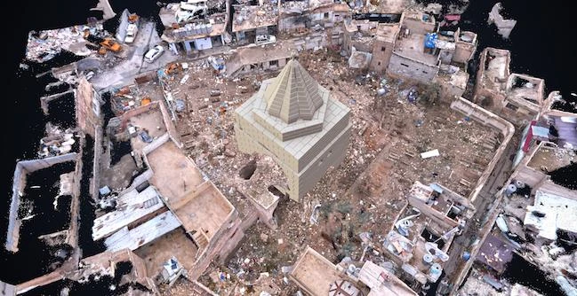 3D render of the Mosque in Mosul. (Supplied)