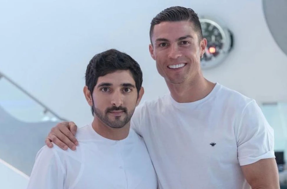 Cristiano Ronaldo's photo with Dubai Crown Prince takes social media by storm