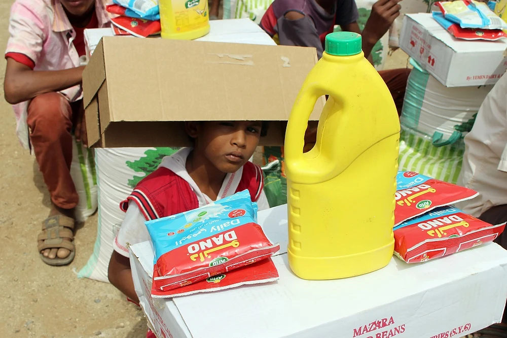 International aid organizations operating in Yemen found that thousands of families in the country were not getting international food aid intended for them. (File/AFP)