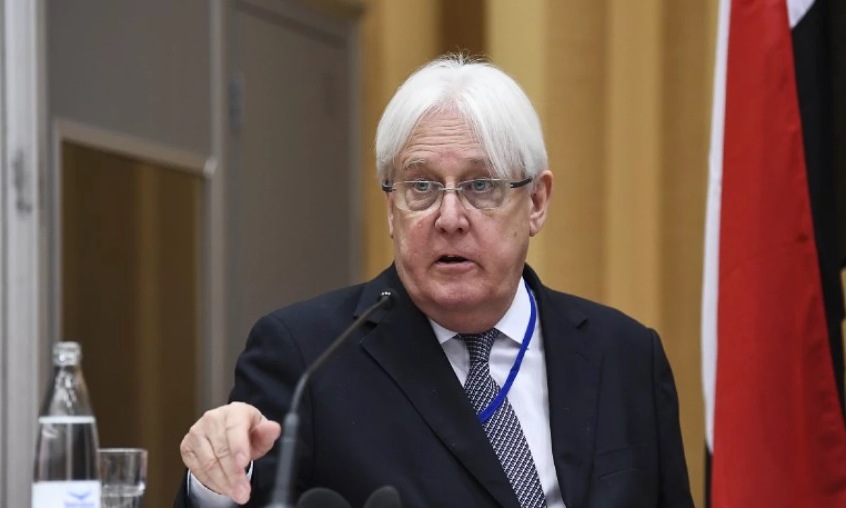 Martin Griffiths is scheduled to hold talks in Sanaa with Houthi leaders and will later travel to the Saudi capital Riyadh to meet Yemeni government officials. (AFP)