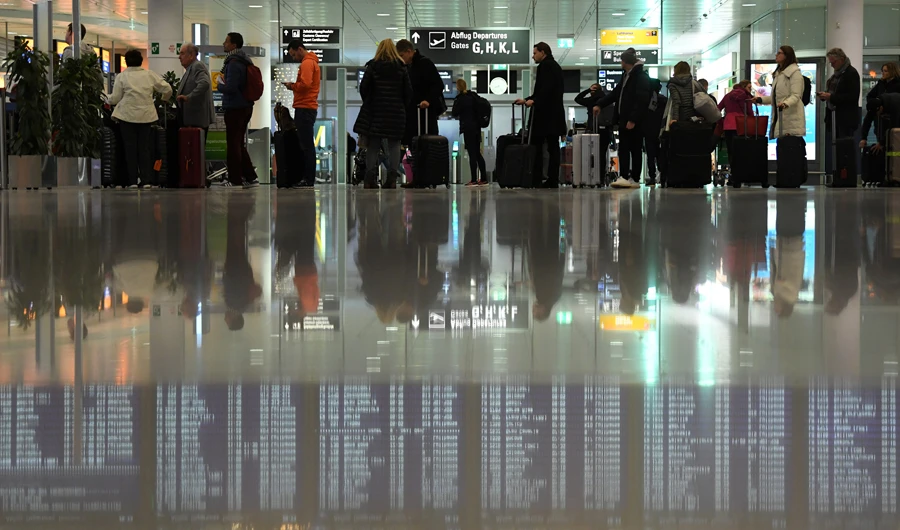 The cancellation in Munich affected about one in 10 flights. (Reuters)