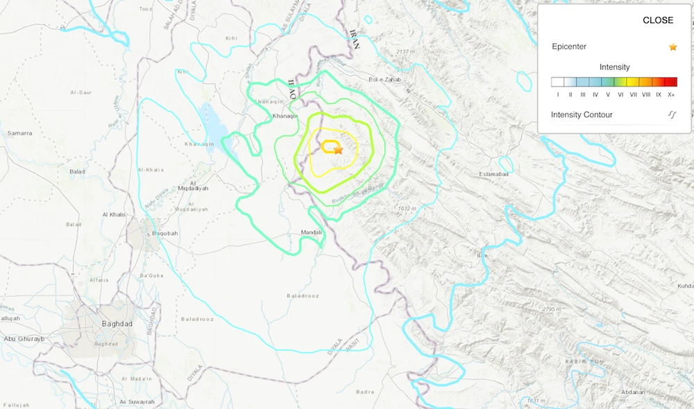 Earthquake on Iran/Iraq border shakes buildings in Baghdad