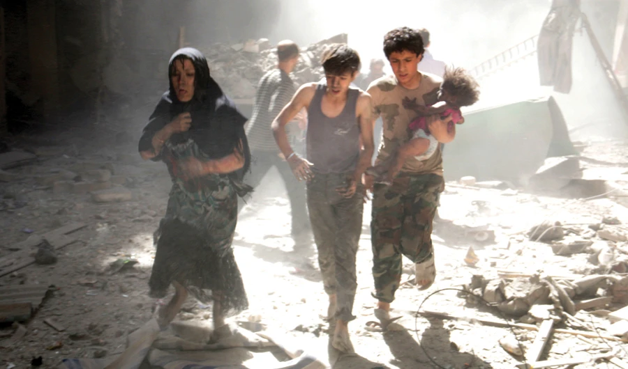 The Syrian war since 2011 has caused over 370,000 deaths and forced millions of people to flee their homes. (AFP)