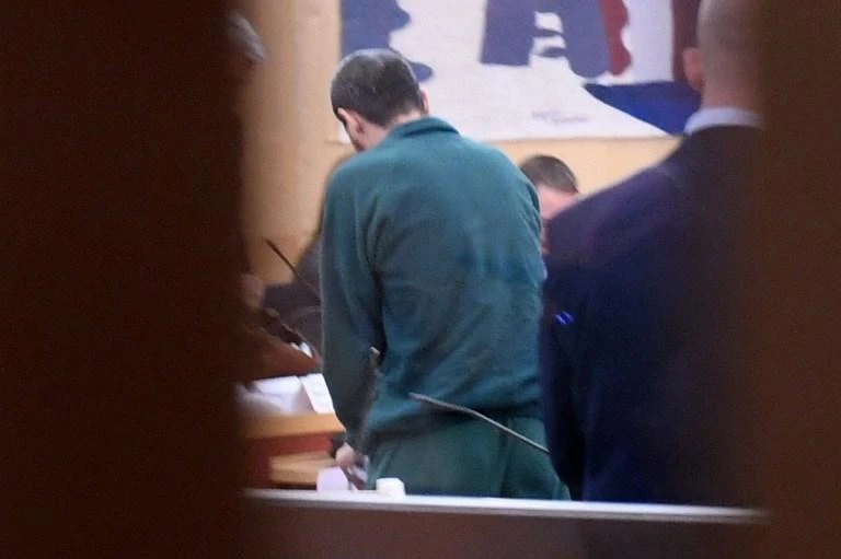 One of the suspects is also believed to have been in contact with Rakhmat Akilov, above, a radicalized Uzbek asylum seeker who mowed down pedestrians in Stockholm in April 2017, killing five people. (AFP)