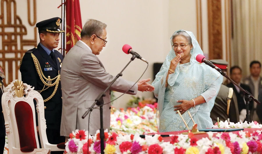 Hasina sworn in as Bangladesh prime minister