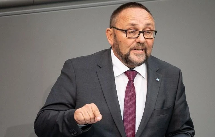 Frank Magnitz, above, a lawmaker in Germany’s national parliament who leads the party’s local branch, was found by two workers who were loading a car nearby. (AFP)