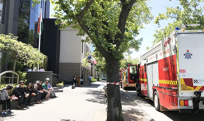 Australia police examining suspicious packages at consulates