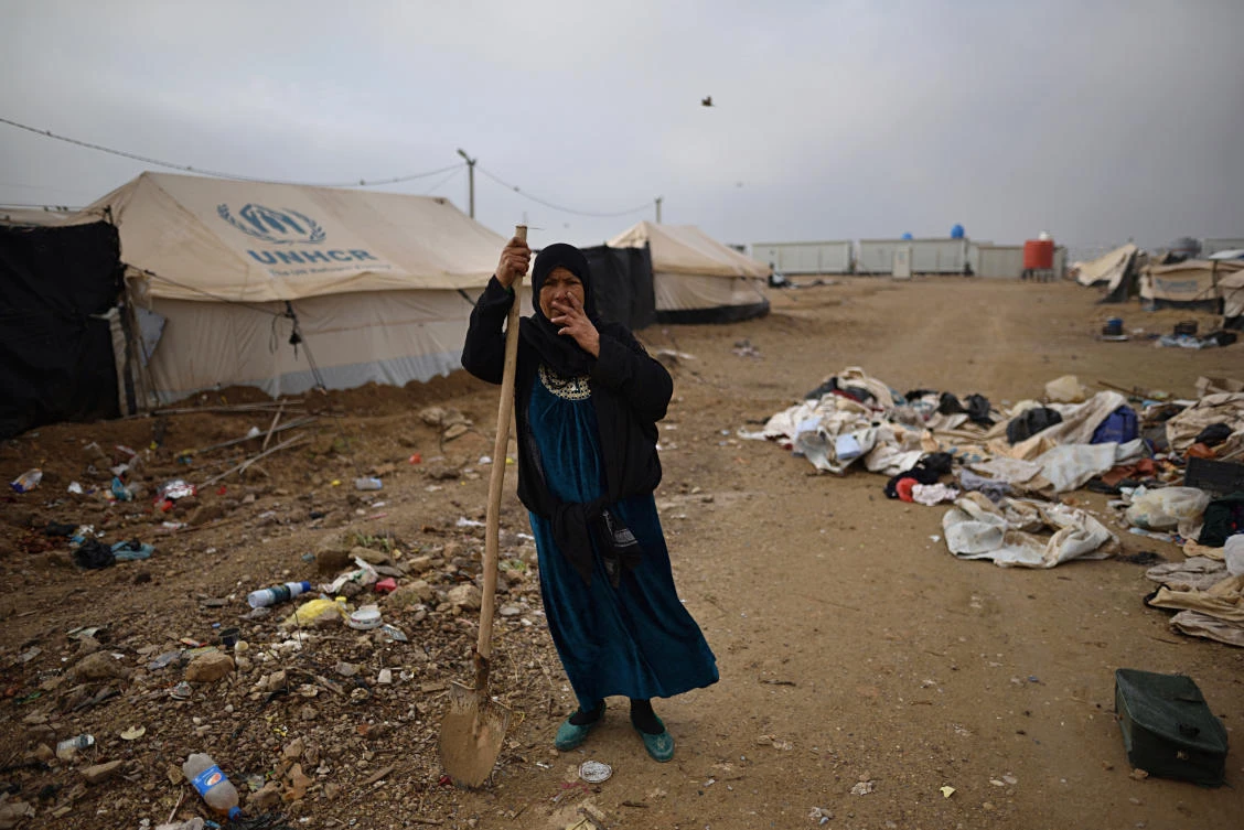 In the next few days, close to 800 families filed out, according to family interviews and UN data. (AP)