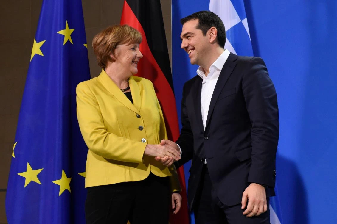 German leader Merkel heads to Athens; demonstrations banned