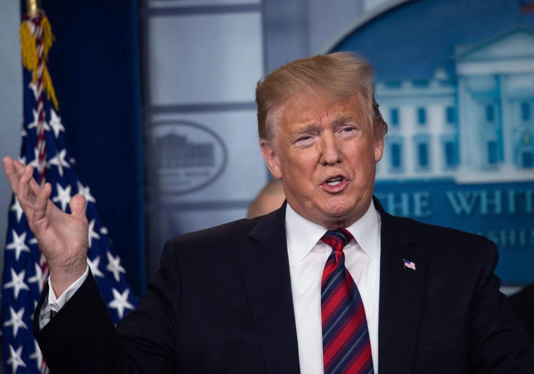 US President Donald Trump addresses the press in the White House briefing room on January 3, 2019 in Washington, DC. (AFP)
