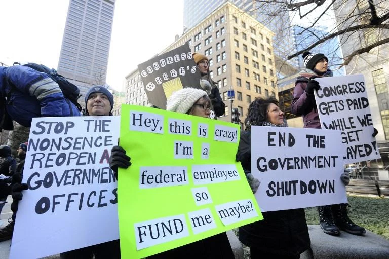President Donald Trump has refused to sign off on budgets for swaths of government departments unrelated to the dispute. (AFP)