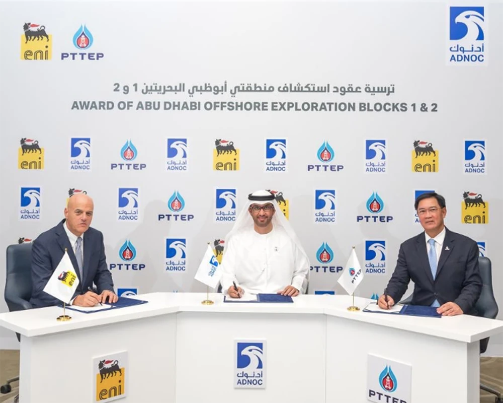 UAE’s ADNOC awards offshore exploration blocks to Eni, PTTEP