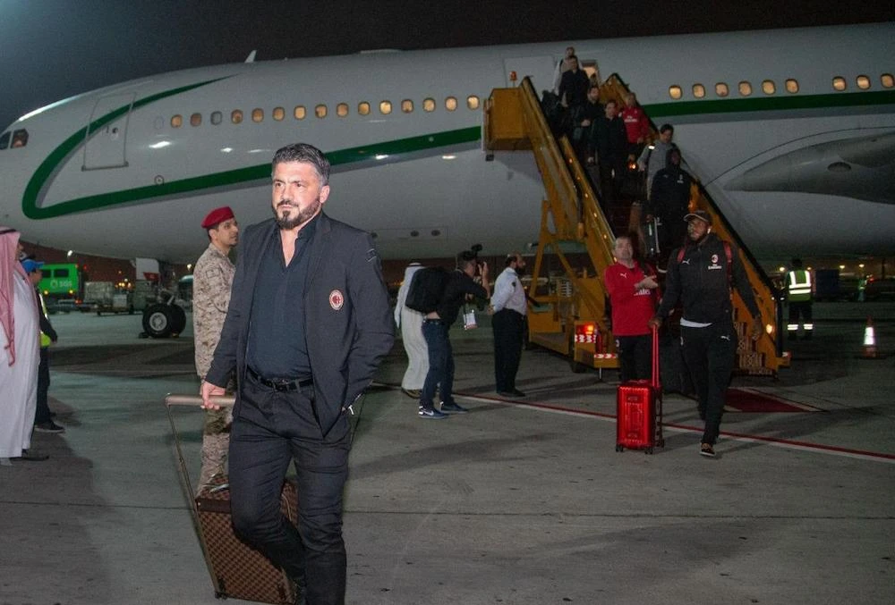 AC Milan arrive in Jeddah ahead of Italian Supercoppa final