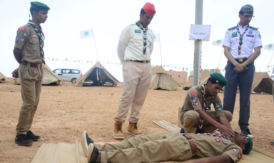Saudi scouts participate  in Kuwaiti Jamboree