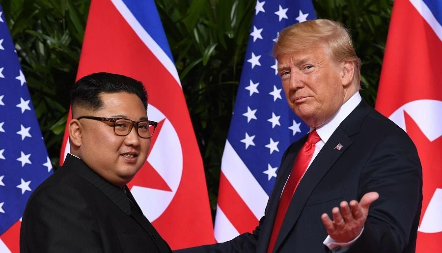 Trump also said this month he had received a “great” letter from Kim and would probably meet him again in the not-too-distant future. (File/AFP)
