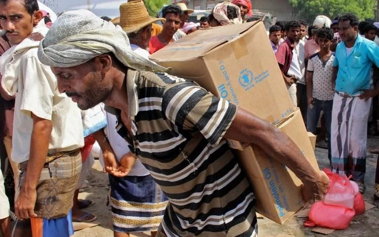The UN’s World Food Programme did not reach its 10 million target for food aid in December due to insecurity in Yemen. (AFP)