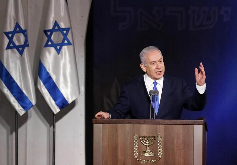 Israeli Prime Minister Benjamin Netanyahu said that they had attacked Iranian and Hezbollah targets in Syria hundreds of times. (AFP)