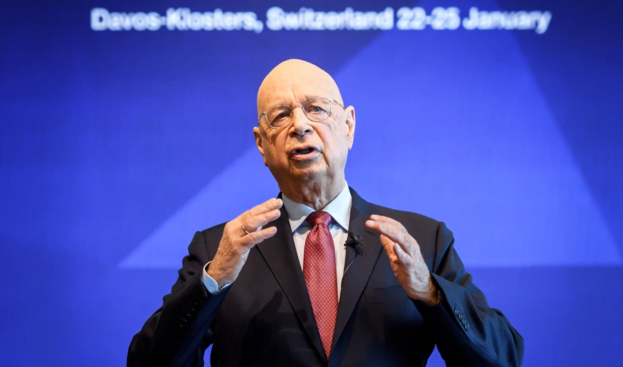 Klaus Schwab, founder and executive chairman of the World Economic Forum. (AFP)