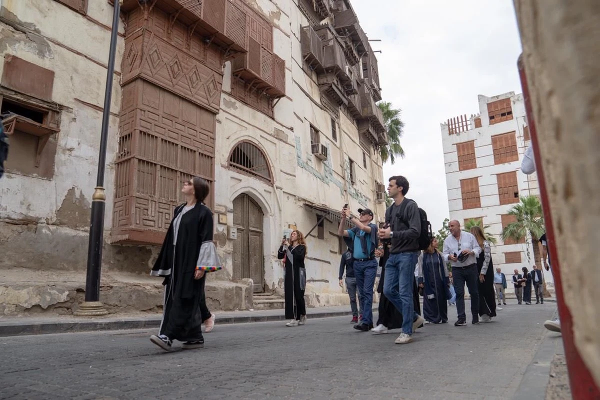 Italian delegation covering Supercoppa Italiana tour historic city of Jeddah