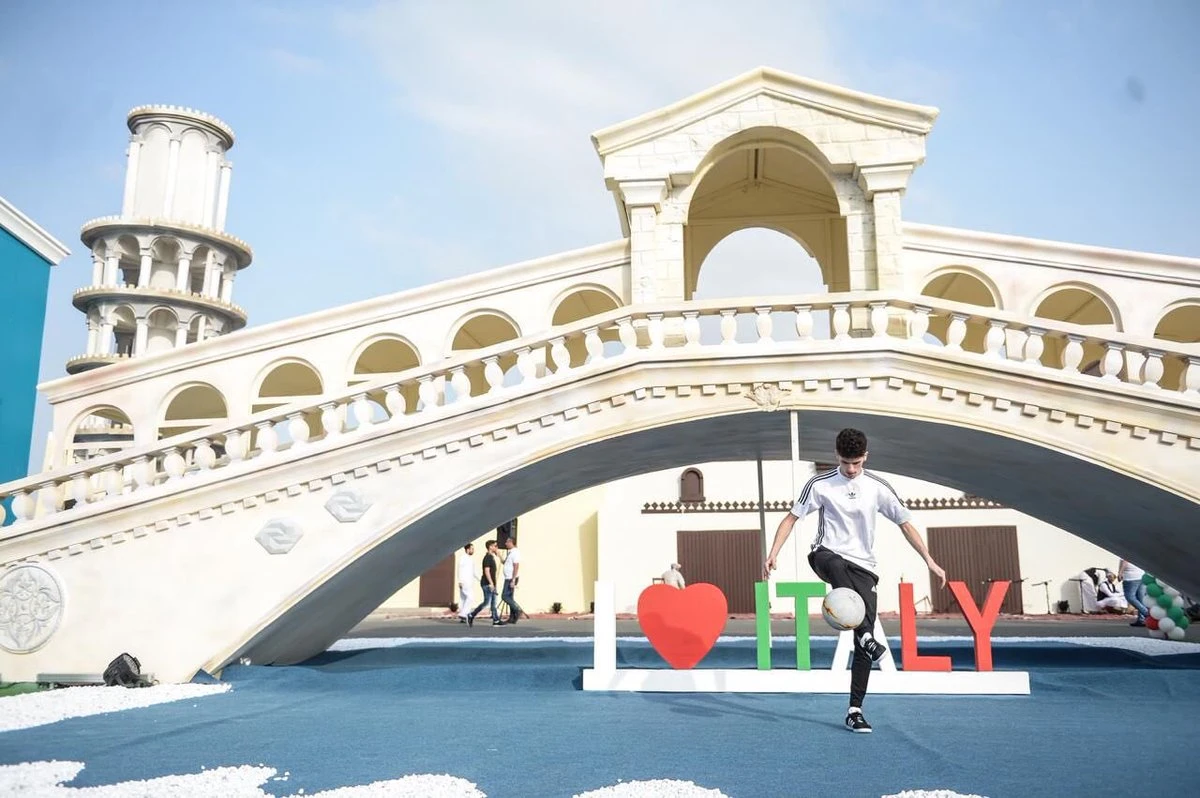 Sports authority sets up Italian-themed village for AC Milan and Juventus fans attending Supercoppa Italiana