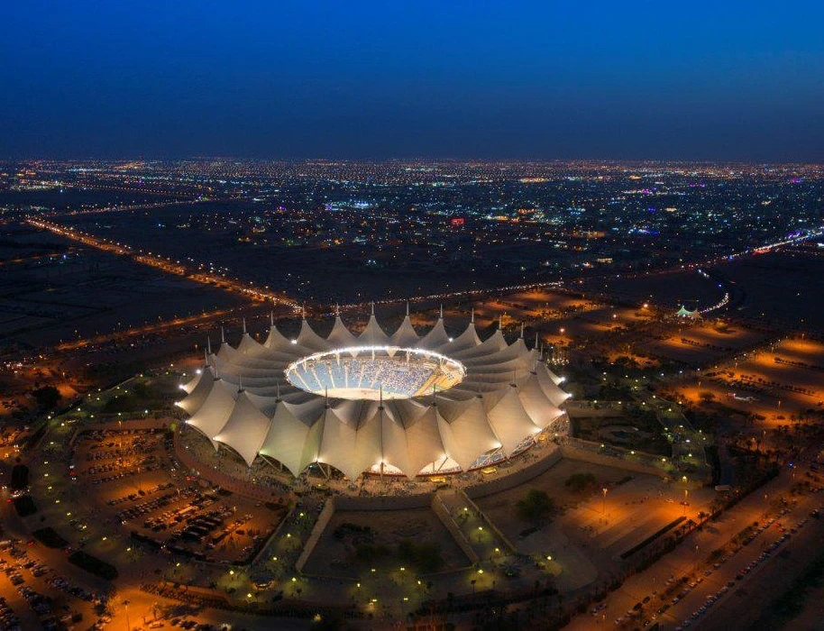 The completion of the King Fahad International Stadium has been hindered by delays. (SPA/File)