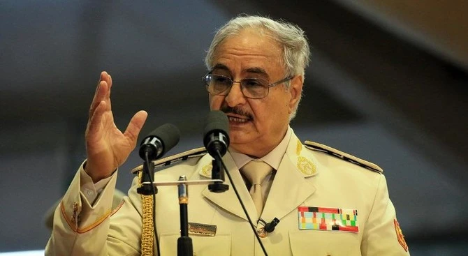Libyan strongman Khalifa Haftar’s forces announced a military operation on the country’s south. (File/AFP)